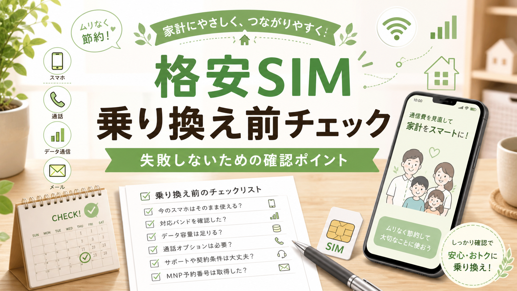 格安SIMへ乗り換える前に通信エリアや端末対応を確認